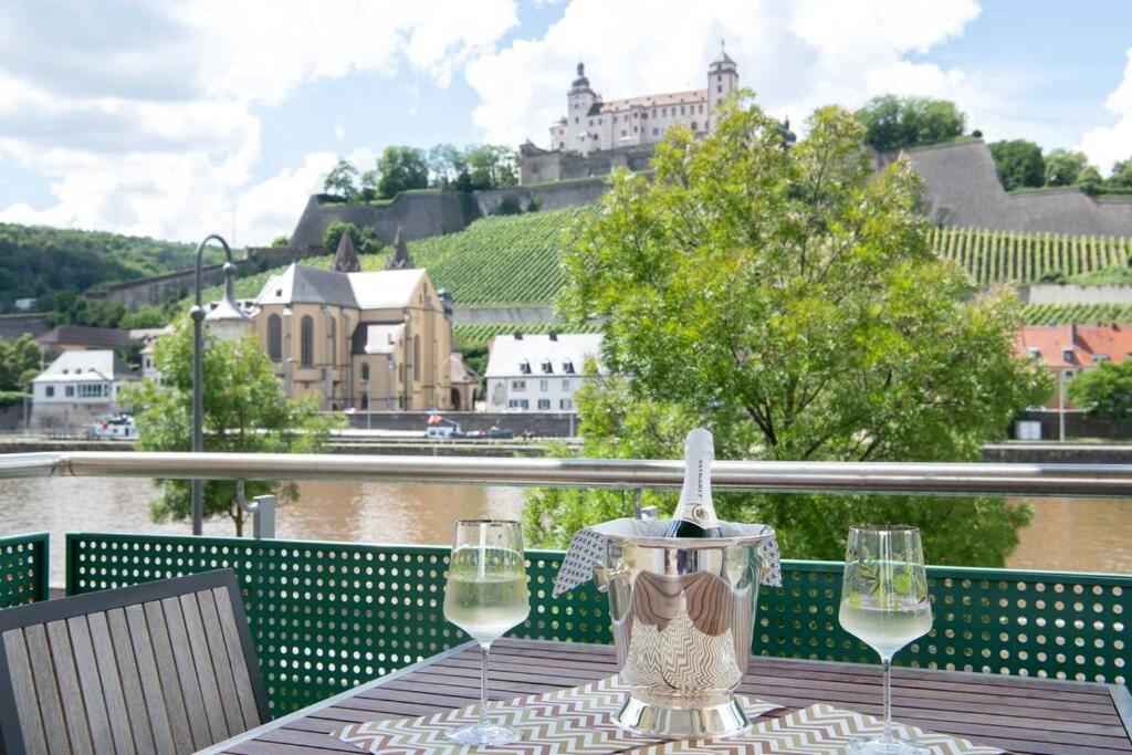 Ferienwohnung Panorama Mit Festungsblick Wurzburg Bagian luar foto